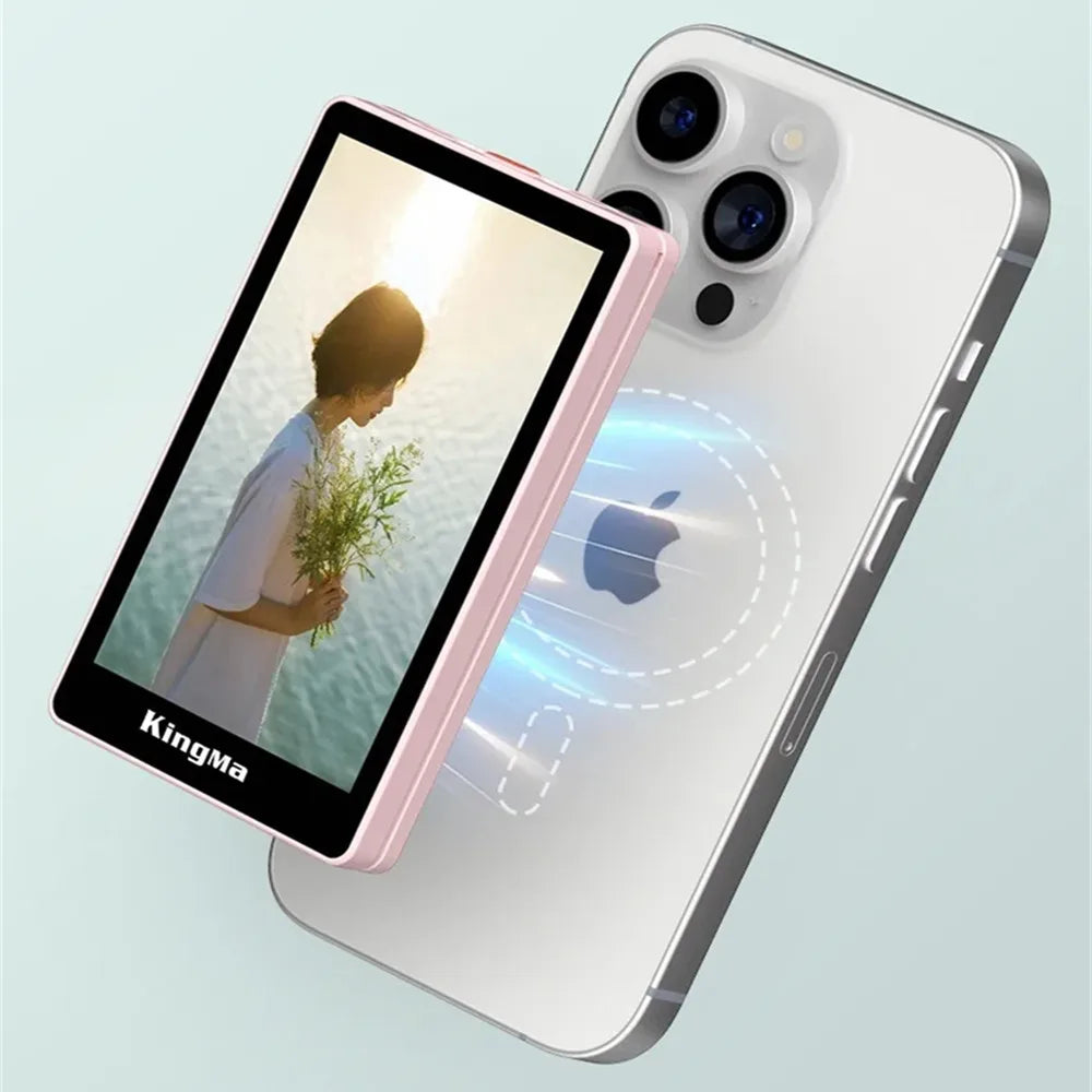 FANGTUOSI Custom Smartphone Vlog Selfie Monitor Screen Magnetic Phone Rear Camera For Selfie Vlog Live Stream For Android Iphone