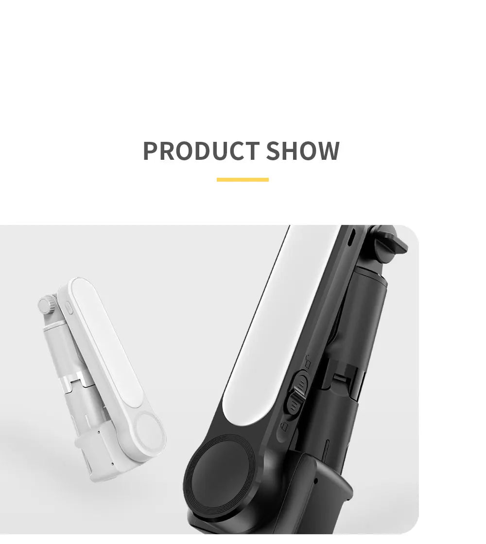 Handheld Gimbal Stabilizer Selfie Stick L09 Bluetooth Mobile Phone Holder Adjustable Fill Light Selfie Stand For IPhone/Xiaomi
