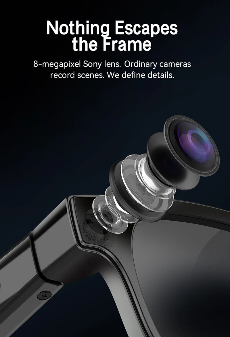 Xiaomi Smart Glasses With 8 Megapixel Camera Micro Camera Photography Video Recording Ai Translation Music Control Glasses