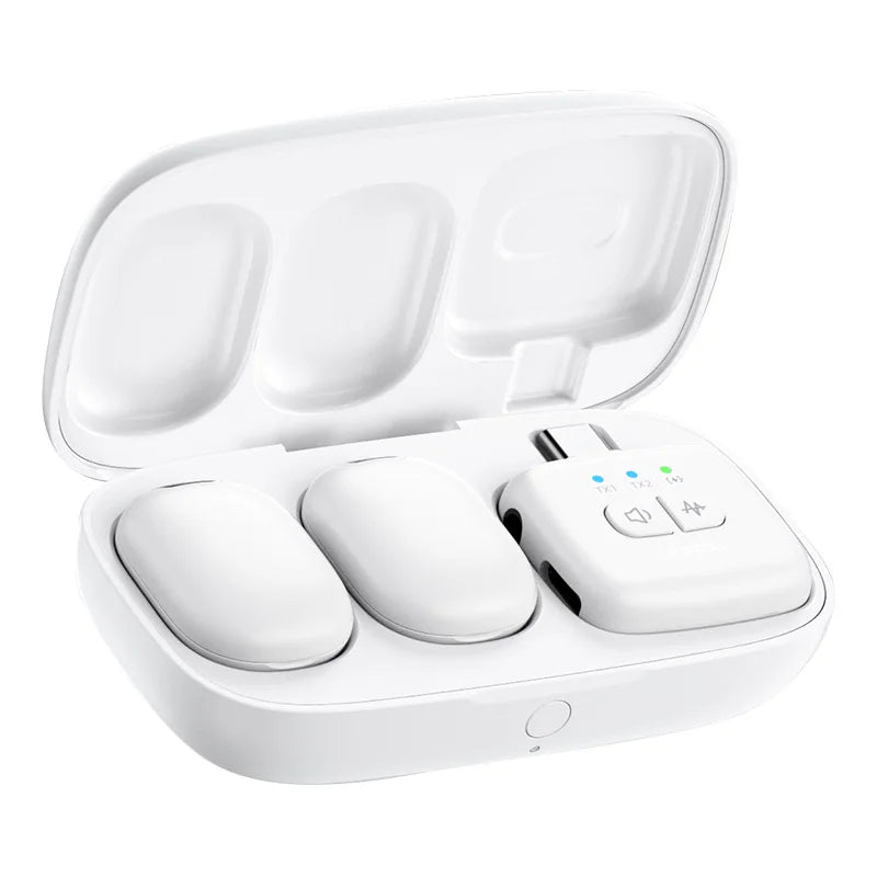 Ulanzi A30 Tiny Mic Wireless Lavalier Microphone 50M Audio Video Voice Recording Mic for iPhone 16 15 Android Phone DSLR Cameras