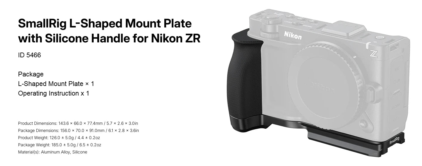 SmallRig Full Camera Cage Kit for Nikon ZR with Top and Side Handle Camera Extended Protection Cage Photography Accessory