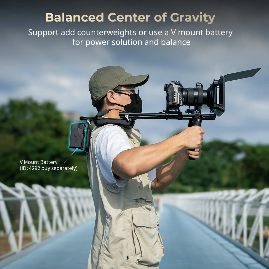 SmallRig Shoulder Rig Kit Classic Version Universal Comfortable Solution for Shoulder Shooting One Knob Lockable 4480