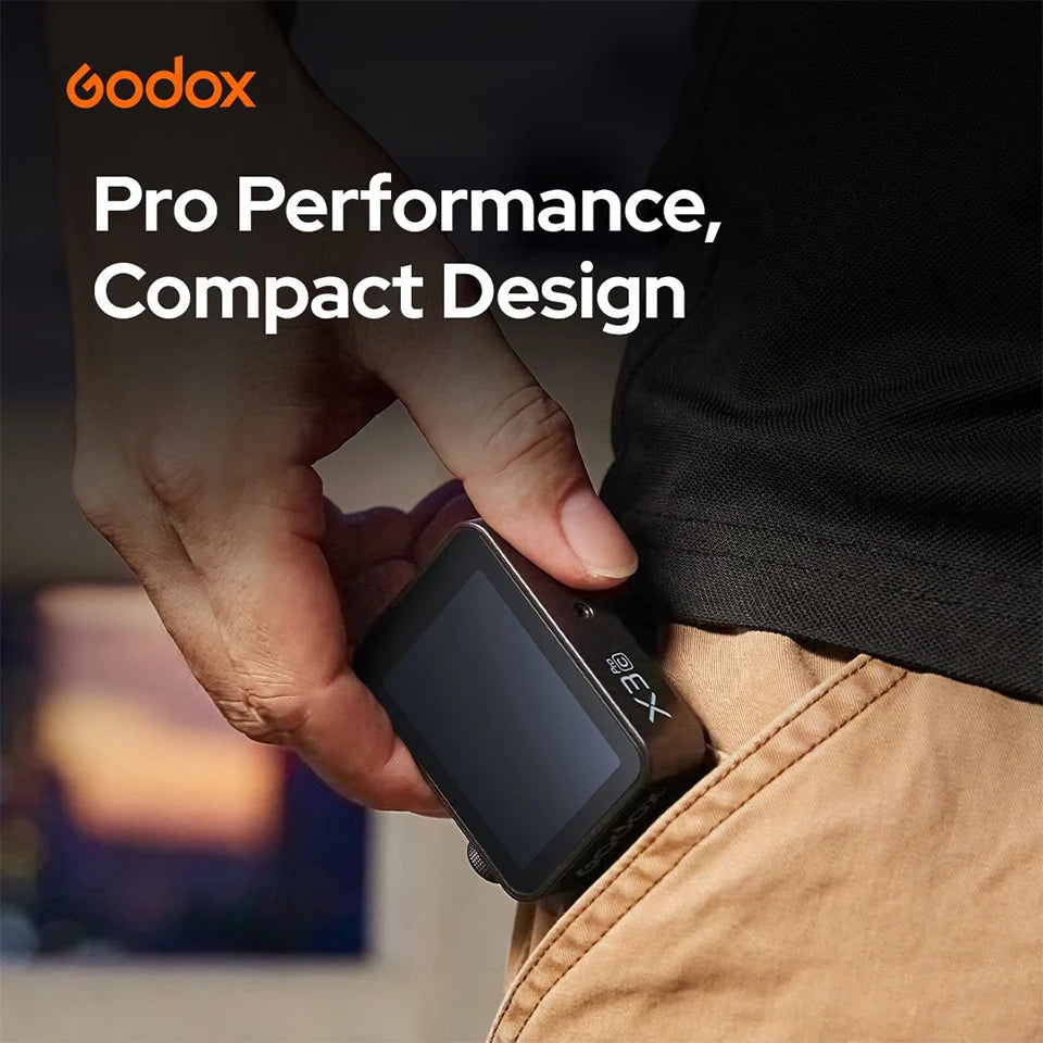 Godox X3Pro TTL Wireless Flash Trigger 2.4GHz Wireless X System Bluetooth Integration APP Control Fast Charging Long Runtime