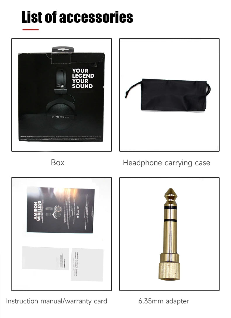 Hot Sale DT770 PRO Studio Dynamic Headphones Closed-Back 80/250 Ohm Professional Monitor Headset   for Recording/