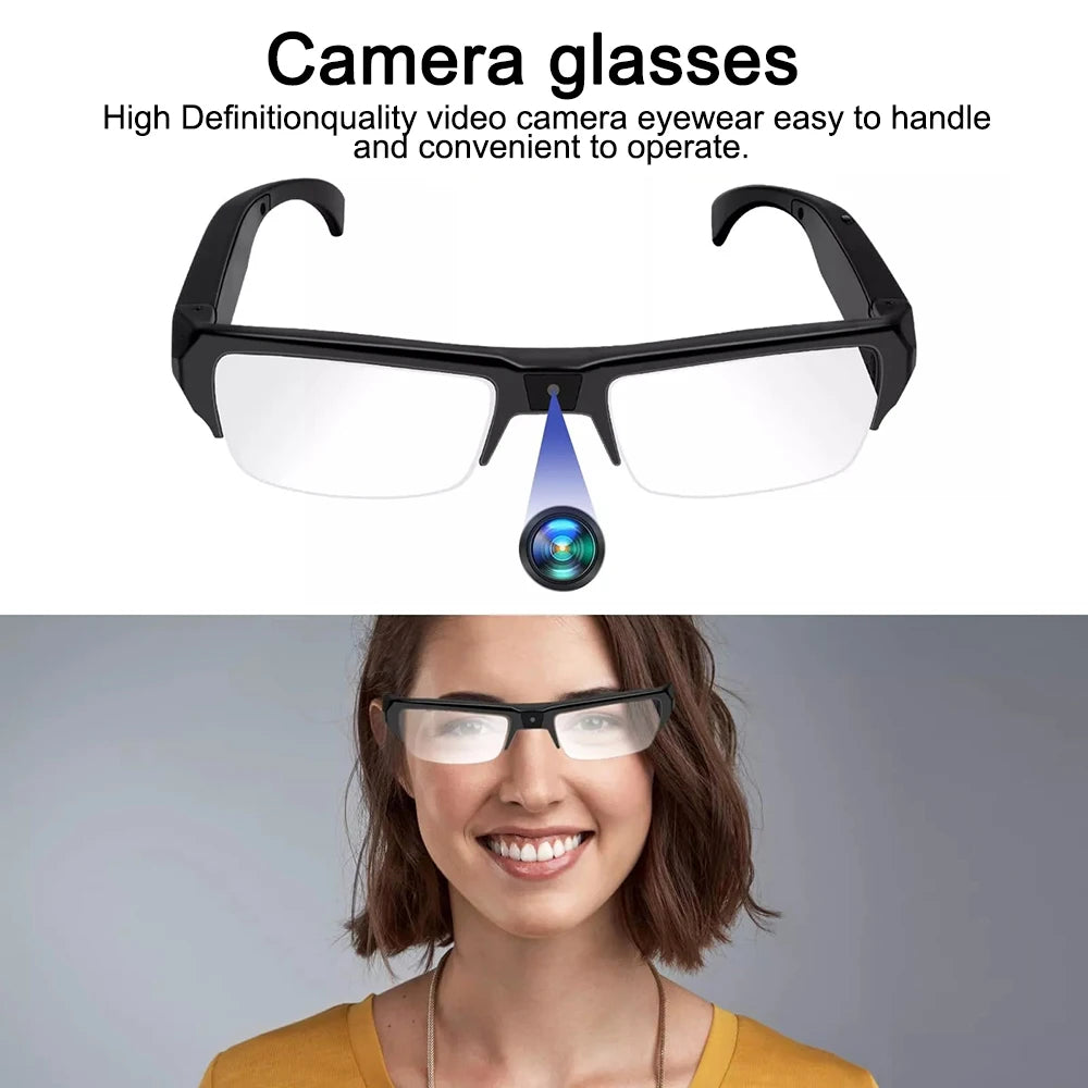New Intelligent Video Glasses, Equipped With Ultra-high Definition 4k Mini Camera, Capable Of Recording Videos And Playing Music