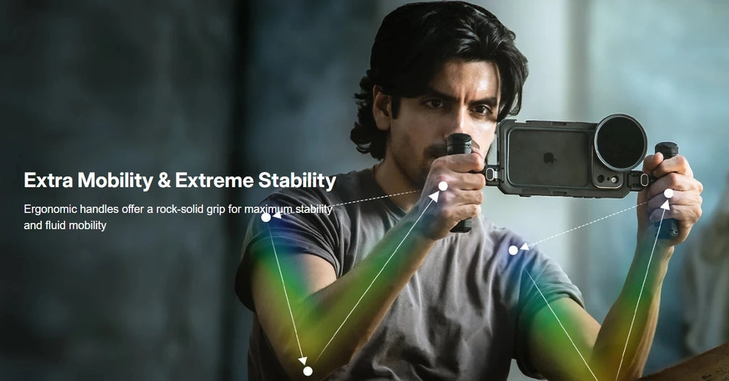 SmallRig for iPhone 17 Pro/iPhone 17 Pro Max Basic Cage,Flagship Cage, Mobile Dual Handheld Phone Cage Kit, 5540/5541/5542/5543