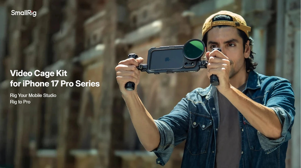 SmallRig for iPhone 17 Pro/iPhone 17 Pro Max Basic Cage,Flagship Cage, Mobile Dual Handheld Phone Cage Kit, 5540/5541/5542/5543