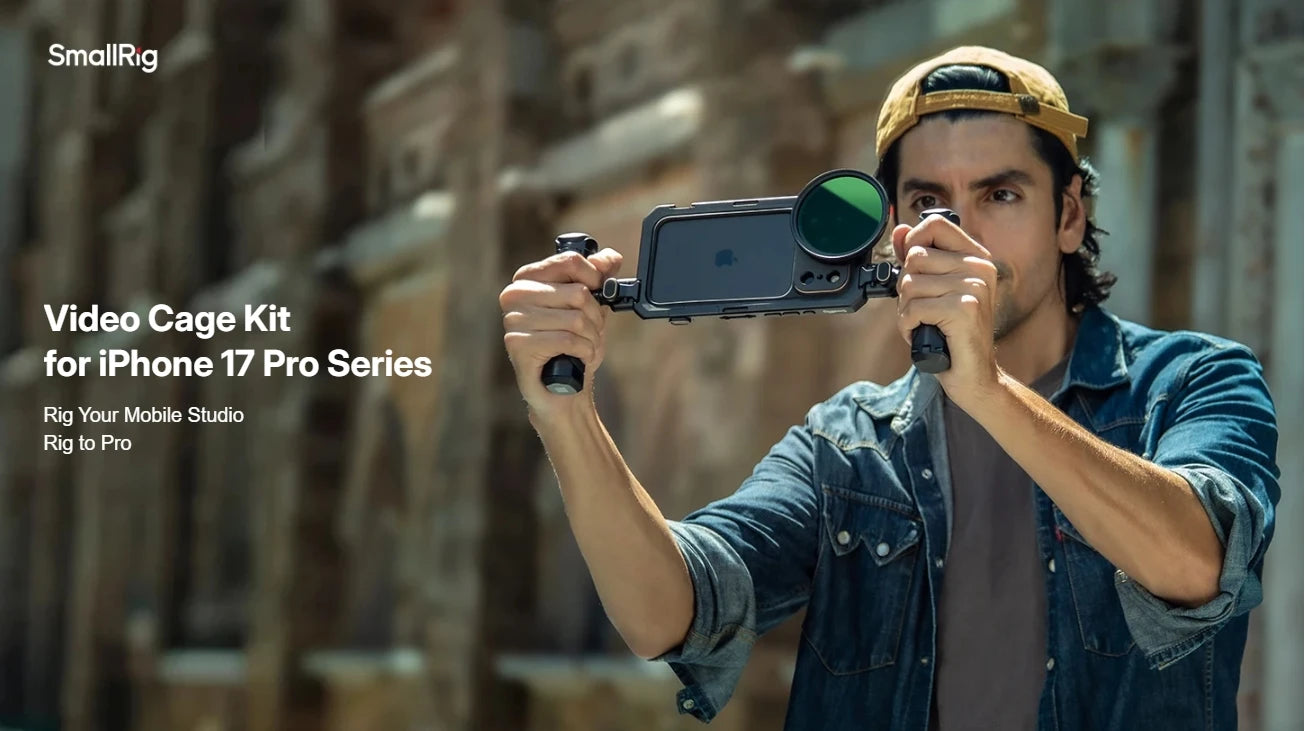 SmallRig for iPhone 17 Pro/iPhone 17 Pro Max Basic Cage,Flagship Cage, Mobile Dual Handheld Phone Cage Kit, 5540/5541/5542/5543