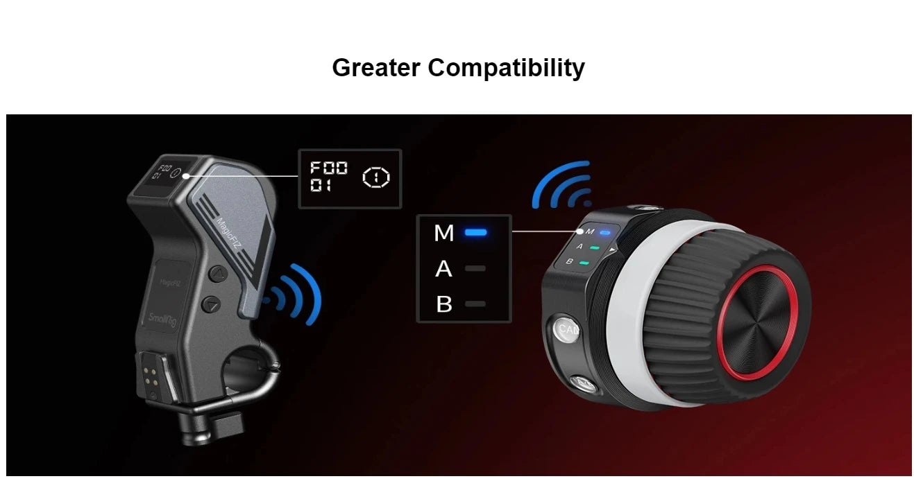 SmallRig 4295 Wireless Handwheel Controller (Lite) 4296 Wireless Follow Focus Kit (Lite) 4297 Wireless Receiver Motor (Lite)
